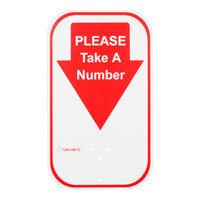 Turn-O-Matic 106000100 Please Take A Number Sign