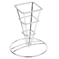 Clipper Mill by GET 4-21644 2 1/2" Mini Square Metal Cone Basket