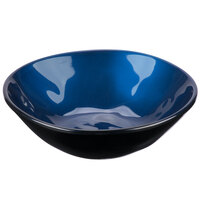 GET Cosmo 16 oz. Blue Melamine Irregular Round Bowl - 12/Case