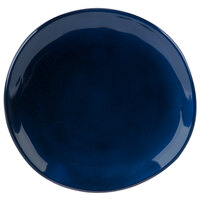 GET Cosmo 7" Blue Melamine Irregular Round Coupe Plate - 12/Case