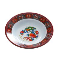 Thunder Group 1109TP Peacock 10 oz. Round Melamine Soup Plate - 12/Pack