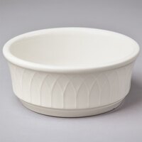 Homer Laughlin from Steelite International HL3297000 Gothic 12.5 oz. Ivory (American White) China Nappie Bowl - 24/Case