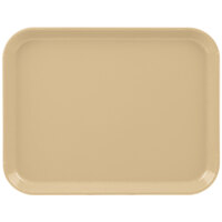 Cambro 1014CL161 10" x 14" Tan Camlite Tray - 12/Case