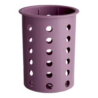 Steril-Sil RP-25-VIOLET Violet Perforated Plastic Flatware Cylinder