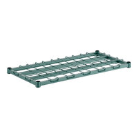 Regency 18" x 36" Green Epoxy Heavy-Duty Dunnage Shelf with Wire Mat - 800 lb. Capacity