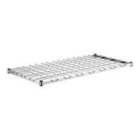 Regency 24" x 48" Chrome Heavy-Duty Dunnage Shelf with Wire Mat - 800 lb. Capacity