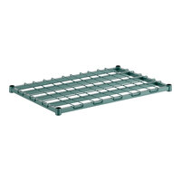 Regency 24" x 36" Green Epoxy Heavy-Duty Dunnage Shelf with Wire Mat - 800 lb. Capacity