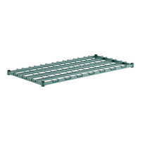 Regency 24" x 48" Green Epoxy Heavy-Duty Dunnage Shelf with Wire Mat - 800 lb. Capacity