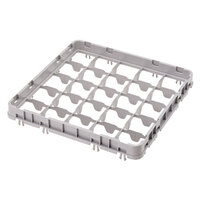 Cambro 49E2151 Soft Gray 49 Compartment Full Size Half Drop Camrack Extender - 19 5/8" x 19 5/8" x 2"