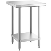 Regency Spec Line 24 inch x 24 inch 14 Gauge Stainless Steel Commercial Work Table with Undershelf