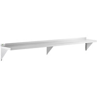 Regency 18 Gauge Stainless Steel 12" x 96" Solid Wall Shelf