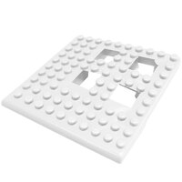 Cactus Mat Dri-Dek 2554-WC White 2" x 2" Interlocking Vinyl Drain Tile Corner Piece - 9/16" Thick