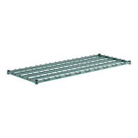 Regency 24" x 60" Green Epoxy Heavy-Duty Dunnage Shelf with Wire Mat - 800 lb. Capacity