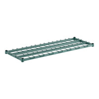 Regency 18" x 60" Green Epoxy Heavy-Duty Dunnage Shelf with Wire Mat - 800 lb. Capacity