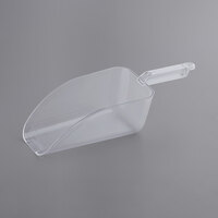 Choice 64 oz. Clear Plastic Utility Scoop