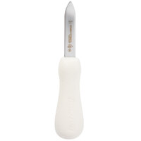 Dexter-Russell 10473 2 3/4" Sani-Safe White Handle Stainless Steel New Haven Oyster Knife