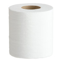 Lavex Premium 3 1/2" x 4 1/2" Individually Wrapped 2-Ply Standard 500 Sheet Toilet Paper Roll - 48/Case
