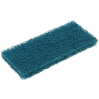 3M 8242 Doodlebug 10" x 4 5/8" Blue Scrubbing Pad - 5/Pack