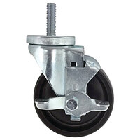 Continental Refrigerator 50209 3" Swivel Plate Caster with Brake