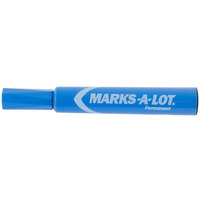 Avery® 7886 Marks-A-Lot Regular Blue Chisel Tip Desk Style Permanent Marker - 12/Pack