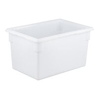 Rubbermaid® FG350100WHT White Polyethylene Food Storage Box - 26" x 18" x 15"