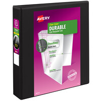 Avery® 9400 Black Durable View Binder with 1 1/2" Non-Locking EZD Rings