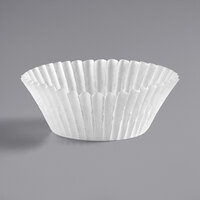 White Fluted Baking Cup 2" x 1 1/4" - 1000/Pack