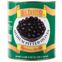 Medium Pitted Black Olives 6 lb. 10 oz. (3 lb. 3 oz. Dr. Wt.) #10 Can - 6/Case