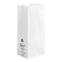 Duro 4 lb. White Paper Bag - 500/Bundle