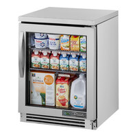 True TUC-24G-HC~FGD01 24" Undercounter Refrigerator with Glass Door