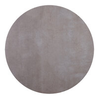 BFM Seating Midtown Round Textured Concrete Laminate Indoor Tabletop