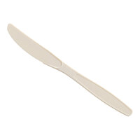 Choice Beige Heavy Weight Polystyrene Plastic Knife - 100/Pack