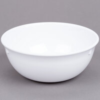 Thunder Group NS315W 15 oz. Narrow Rim Nustone White Melamine Bowl 5 1/4" Diameter - 12/Pack