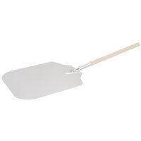 American Metalcraft 16" x 18" Aluminum Pizza Peel with 19" Wood Handle 4016