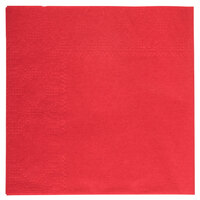 Hoffmaster Red Beverage / Cocktail Napkin - 1000/Case