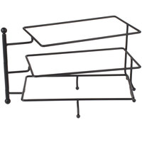 American Metalcraft TTREC3 Ironworks Three-Tier Foldable Rectangular Display Stand