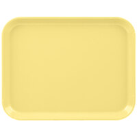 Cambro 1014CL145 10" x 14" Yellow Camlite Tray - 12/Case