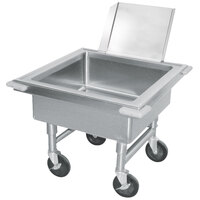 Advance Tabco 9-FSC-20 Mobile Soak Sink with Detachable Chute 26" x 26" x 30"