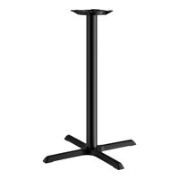 Lancaster Table & Seating Cast Iron 30" x 30" Black 3" Bar Height Column Table Base