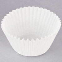 Hoffmaster 2 1/4" x 1 7/8" White Fluted Baking Cup - 10000/Case