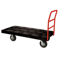 Rubbermaid FG443610BLA 24" x 48" Heavy-Duty Platform Truck - 1200 lb. Capacity