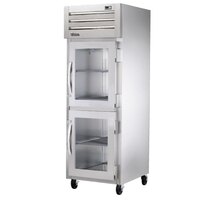 True STG1H-2HG Spec Series 27 1/2" Glass Half Door Reach-In Insulated Heated Holding Cabinet