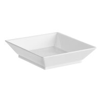 Fineline B6201-WH Tiny Temptations 2 1/4" x 2 1/4" White Disposable Plastic Tray - 200/Case