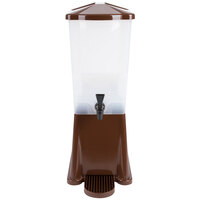 Tablecraft 354DP Slimline 3 Gallon Brown Beverage / Juice Dispenser