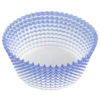 Ateco 1 15/16" x 1 1/4" Blue Striped Baking Cups - 200/Box