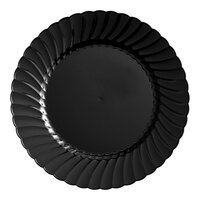 WNA Comet CW9180BK Classicware 9" Black Plastic Plate - 180/Case