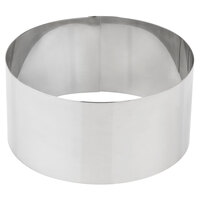 American Metalcraft SR6063 6" x 3" Stainless Steel Round Cake Ring