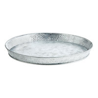 Tablecraft GP12 12" Galvanized Steel Round Platter