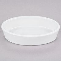 Hall China from Steelite International HL5703/43ABWA Bright White 8 oz. Oval Baker Dish - 24/Case