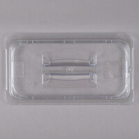 Carlisle 10270U07 StorPlus 1/3 Size Clear Universal Handled Lid